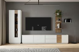 FORTE Lowboard LewisvilleTV-Board, TV-Schrank | Holztöne