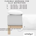 Schlafgut Spannbettlaken PURE BOXSPRING | Grau 5