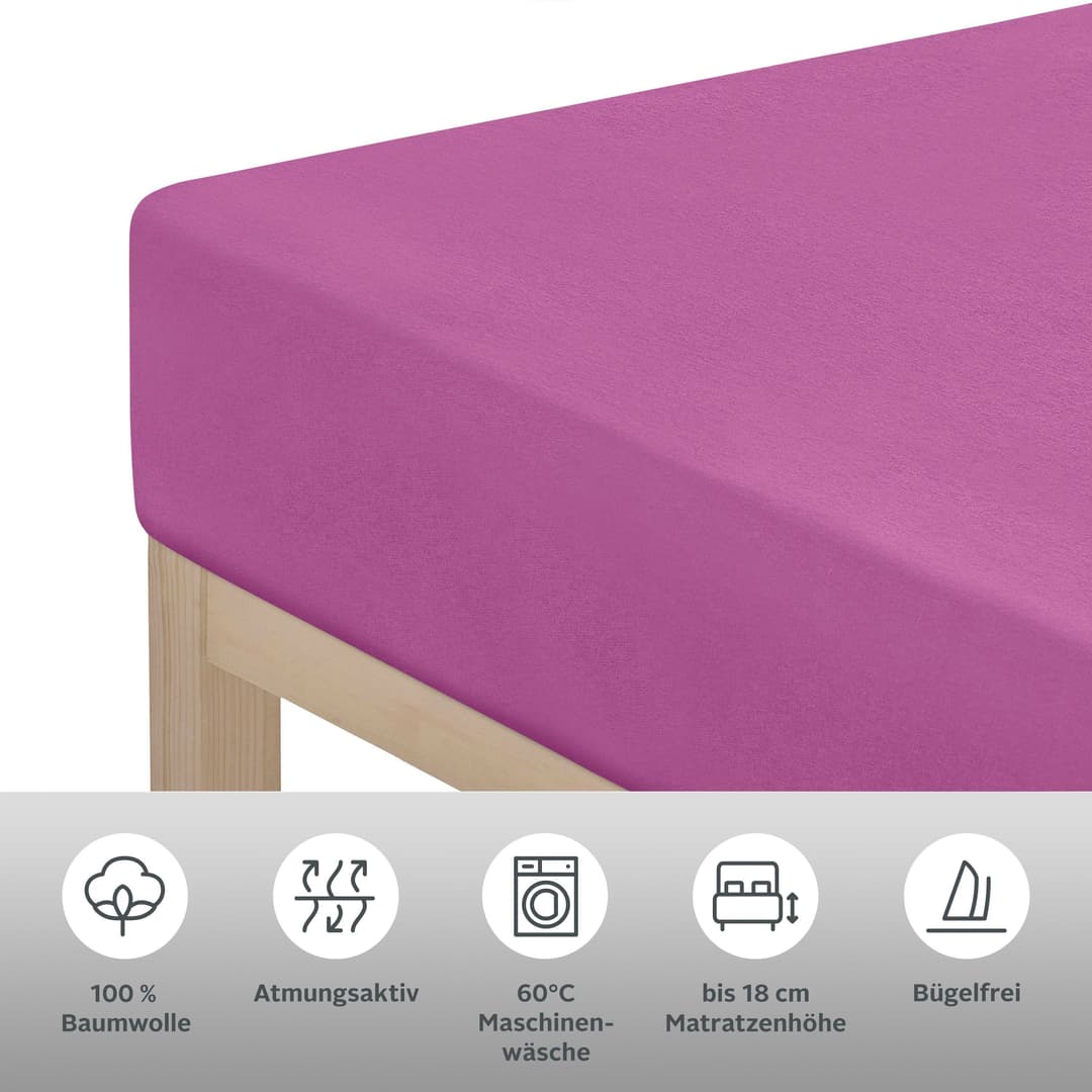 OTTO home Spannbettlaken PHYSALIS | Pink