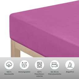 OTTO home Spannbettlaken PHYSALIS | Pink