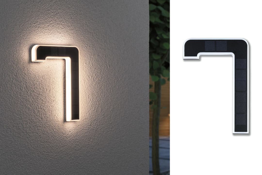 Paulmann Solar Hausnummernleuchte | Schwarz