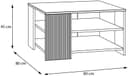 FORTE Oak Squere Couchtisch | Holztöne 5