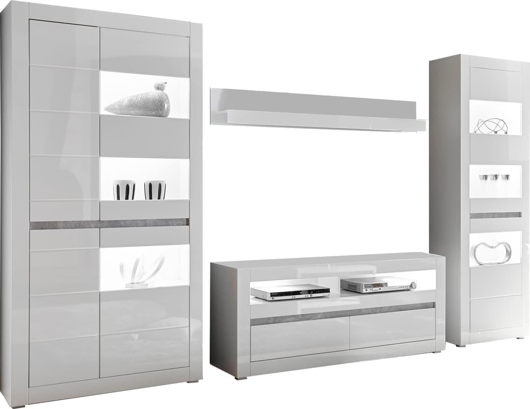 Home affaire Wohnwand Carat | Weiß