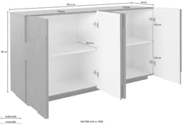 Home affaire Sideboard PING | Grau