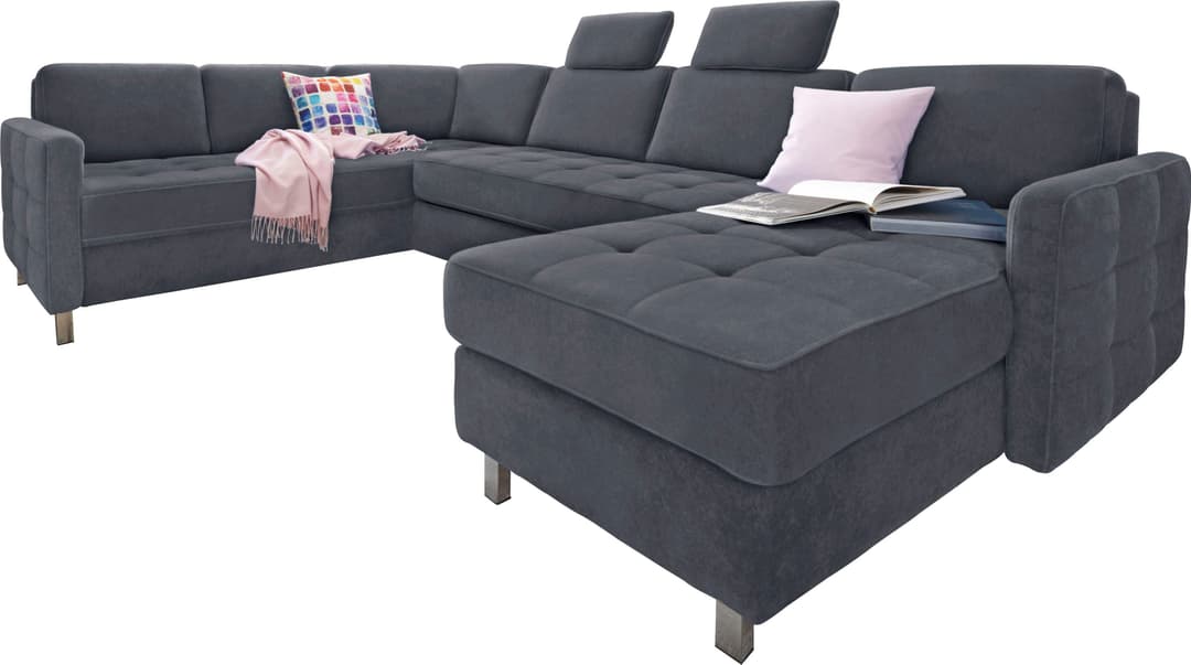 sit&more Wohnlandschaft Pablo U-Form | Grau