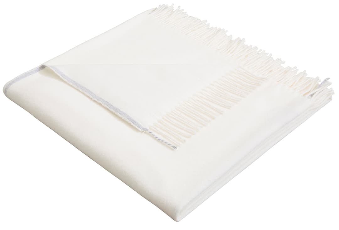 Wohndecke Plaid Sofia | Weiß