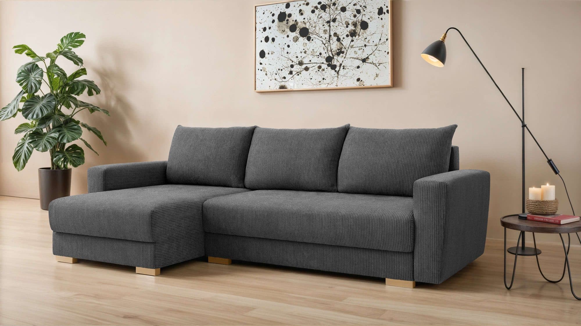 Home affaire Ecksofa MAGHERA | Grau