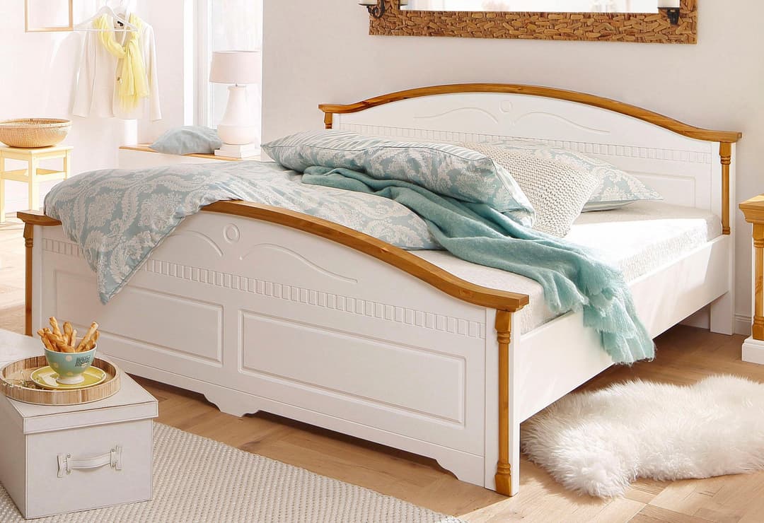 OTTO home Massivholzbett Graz | Mehrfarbig