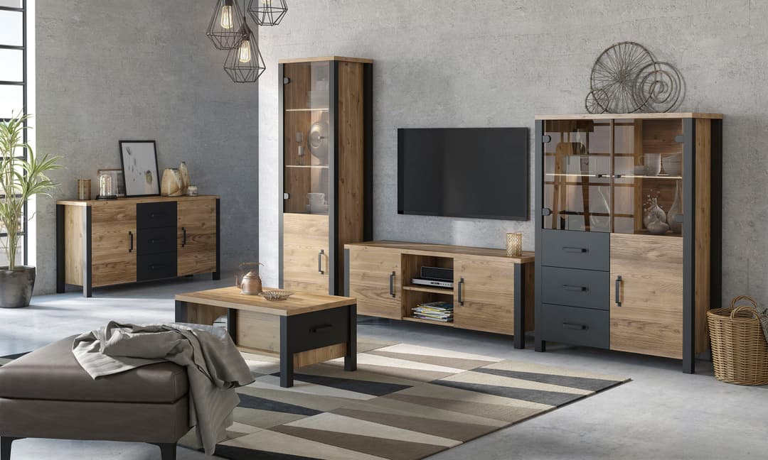 Home affaire Wohnwand Olin | Holztöne