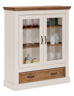 Vitrine Selma Highboard | Weiß