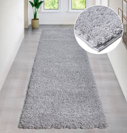 Bruno Banani Läufer Shaggy Soft | Grau