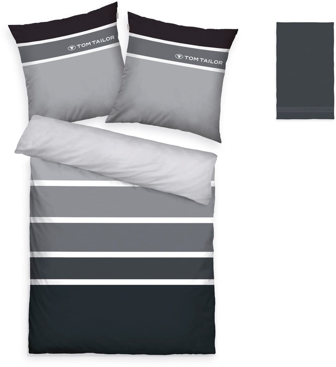 TOM TAILOR HOME Bettwäsche Felix | Grau