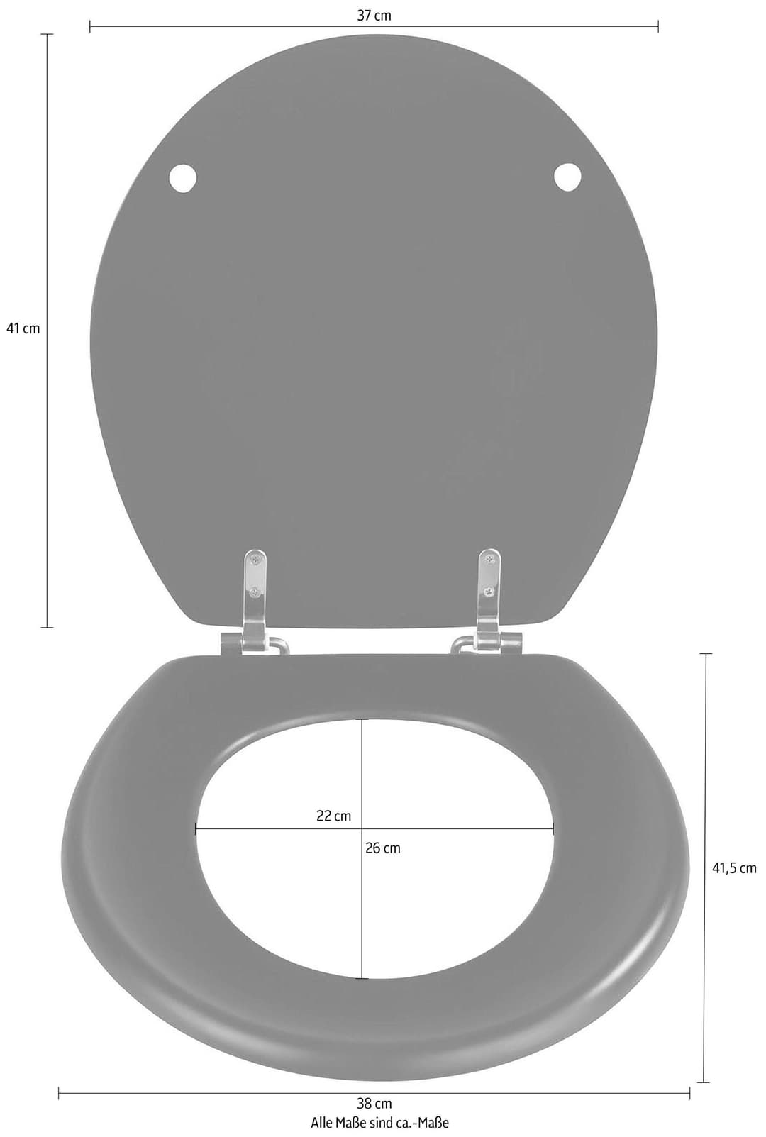 WENKO WC-Sitz Prima | Schwarz