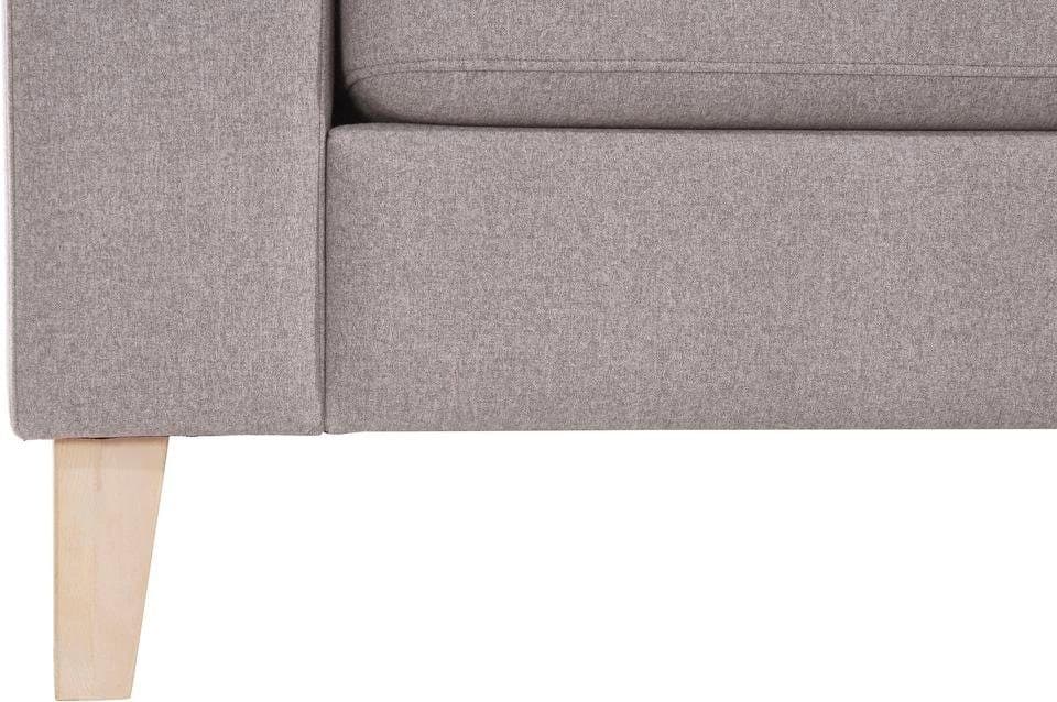 ATLANTIC home collection Ecksofa Terra L-Form | Grau