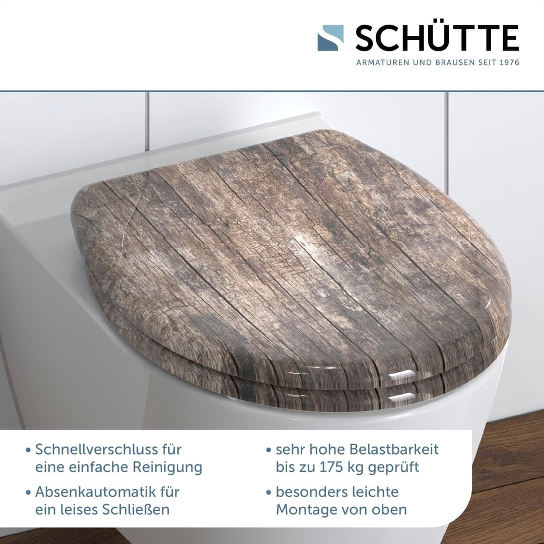 Schütte WC-Sitz Old Wood | Holztöne