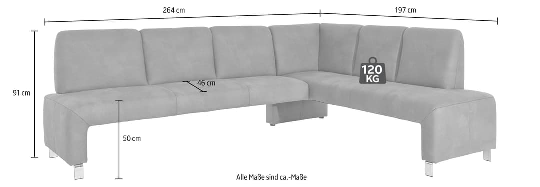 exxpo - sofa fashion Eckbank Intenso | Grau