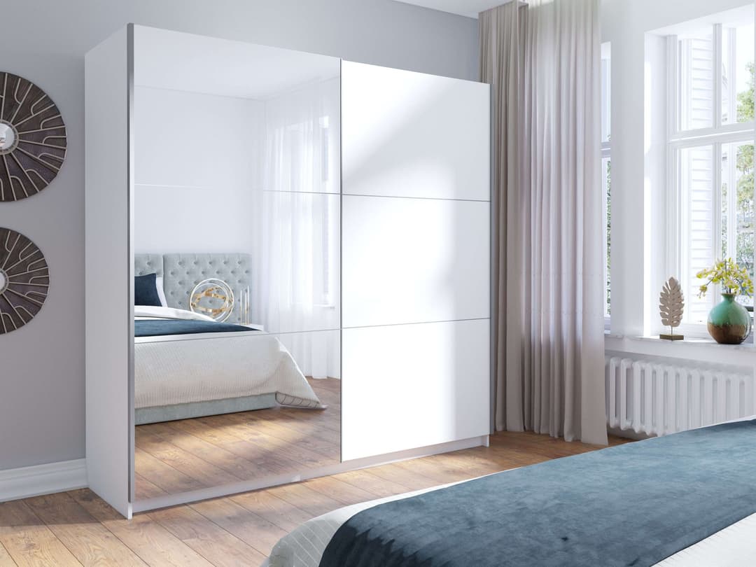 Home affaire Schwebetürenschrank Kleiderschrank Fresno | Weiß