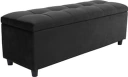 Bettbank Abgesteppt | Schwarz