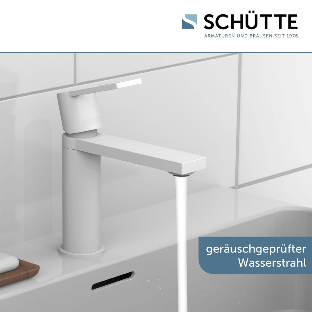 Schütte MANHATTAN Waschtischarmatur | Weiß
