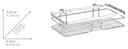 Wenko Duschablage Premium, 1 Etage | Silber 5