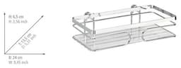 Wenko Duschablage Premium, 1 Etage | Silber