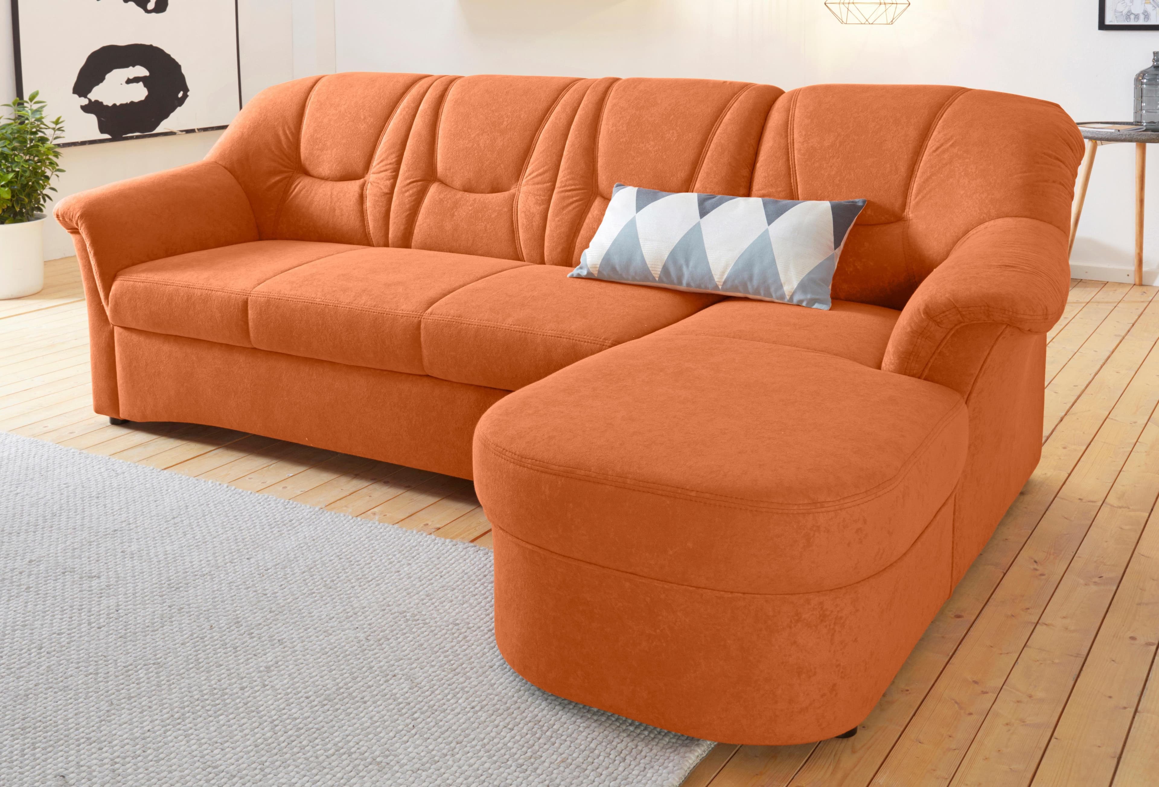 DOMO collection Ecksofa Sarafina | Terrakotta
