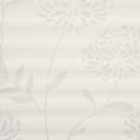 Liedeco Plissee Ausbrenner Floral | Weiß 2