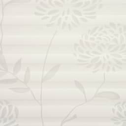 Liedeco Plissee Ausbrenner Floral | Weiß