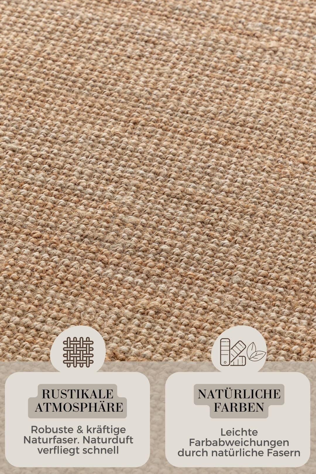 HANSE Home Teppich Jaipur Juteteppich | Beige