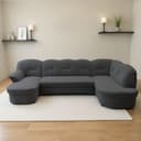 DOMO collection Wohnlandschaft Flores | Grau