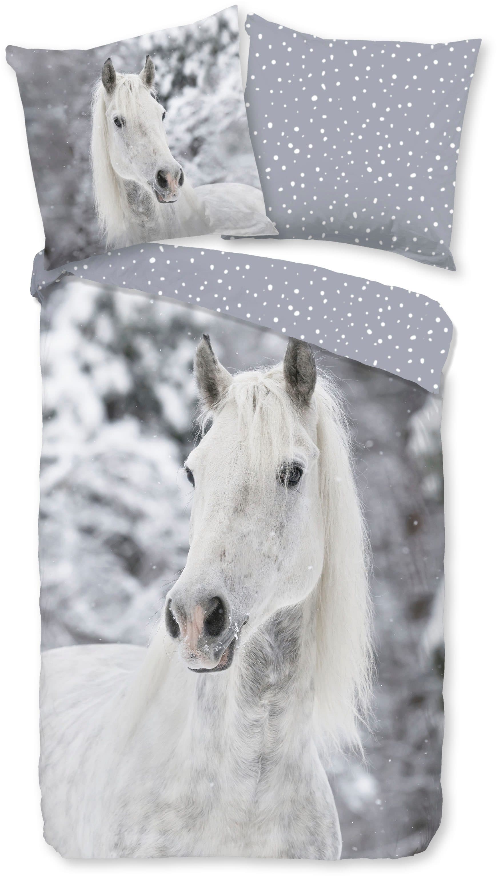 good morning Kinderbettwäsche Bonnie | Grau