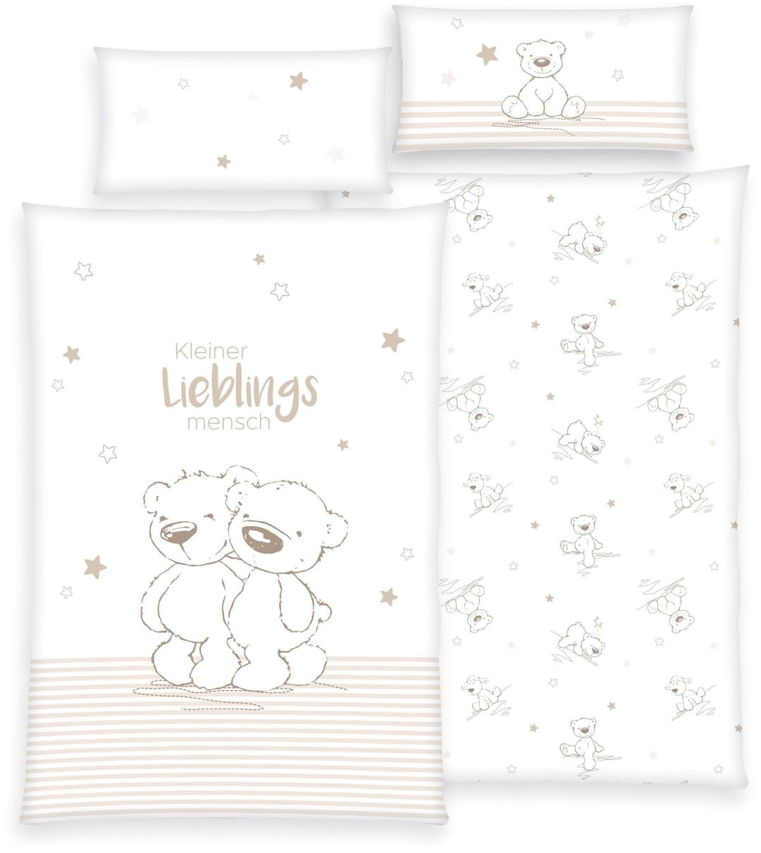 OTTO home Kinderbettwäsche Kleiner Liebling | Beige