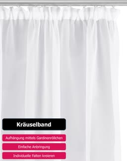 OTTO home Gardine XANA | Weiß