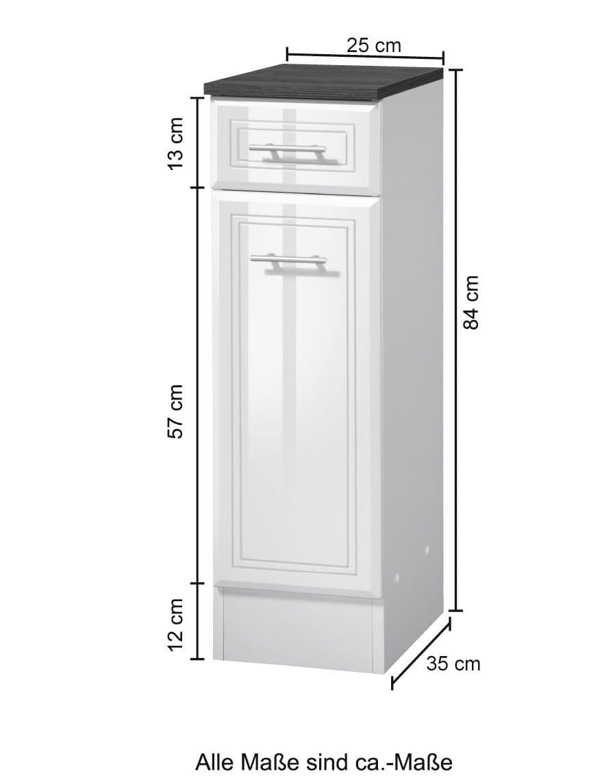 welltime Unterschrank Neapel | Weiß