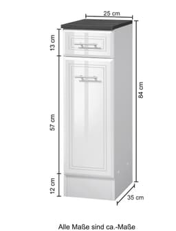 welltime Unterschrank Neapel | Weiß