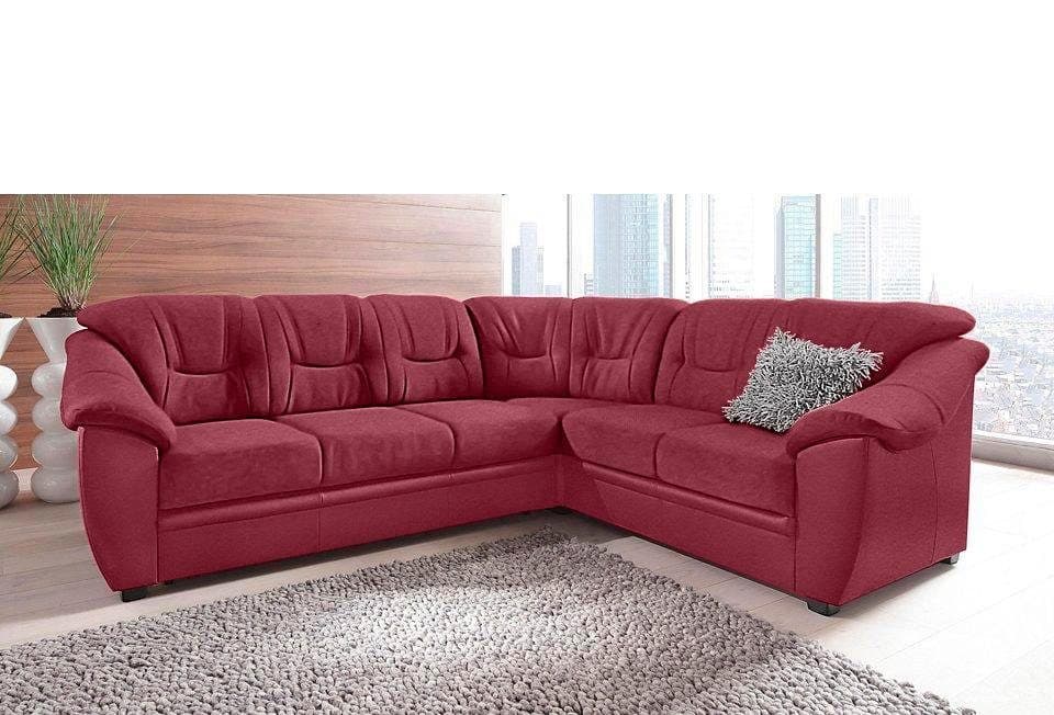 sit&more Ecksofa Savona L-Form | Rot