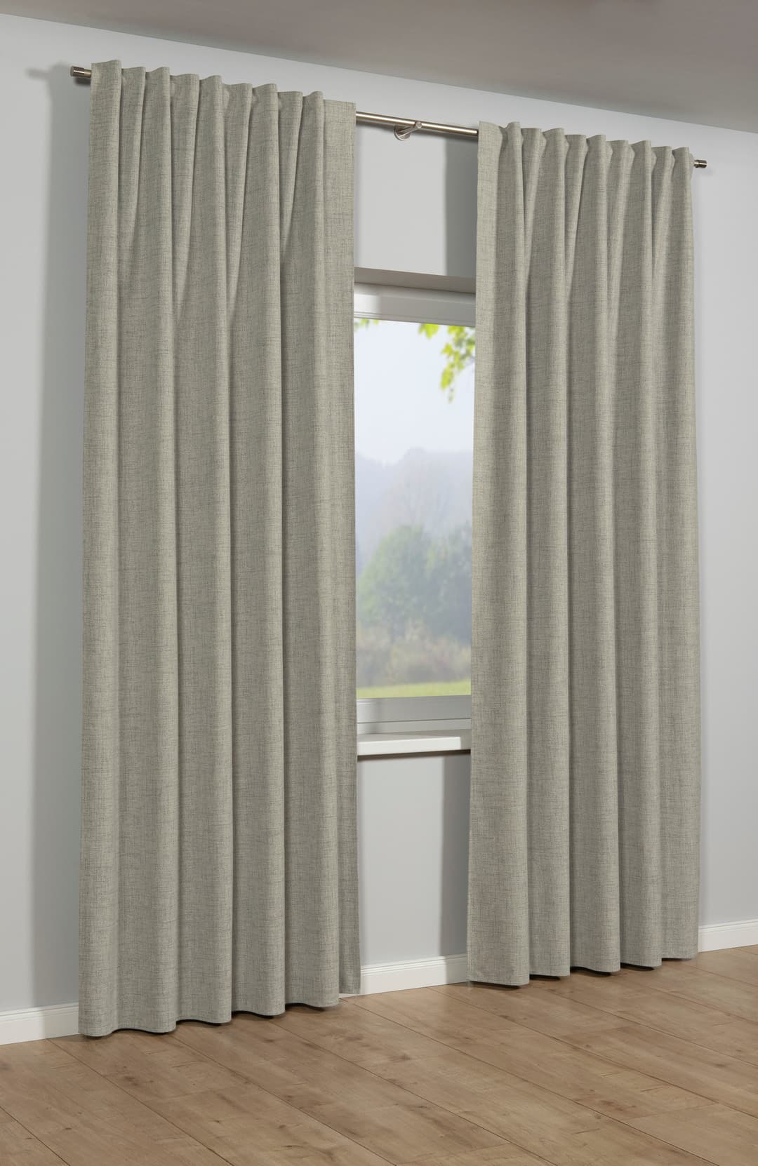 Sehlbach Gardine Schal Blackout Struktur | Beige