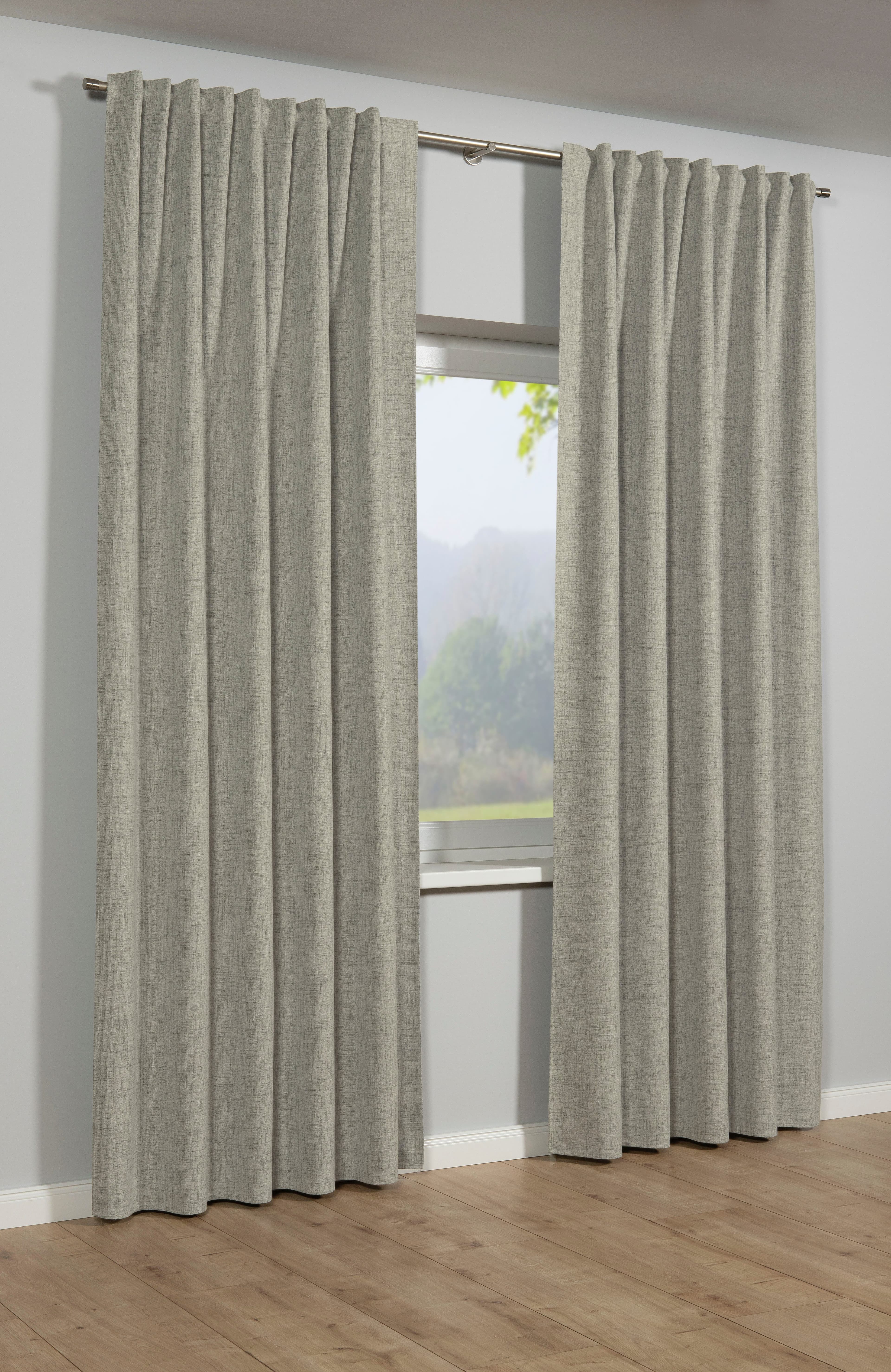 Sehlbach Gardine Schal Blackout Struktur | Beige