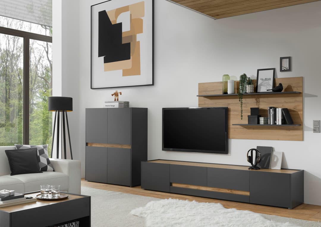 Home affaire Lowboard City/Giron | Grau