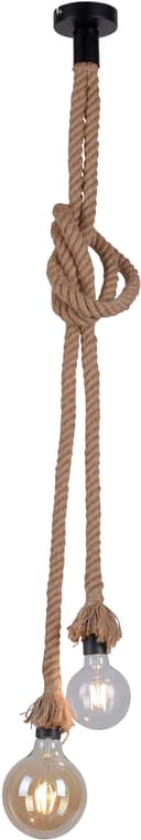 JUST LIGHT ROPE Pendelleuchte | Braun