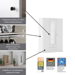 rauch Kleiderschrank BERGHEIM | Weiß