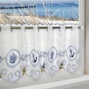 Delindo Lifestyle Scheibengardine ANKER SEGELSCHIFF | Weiß 2