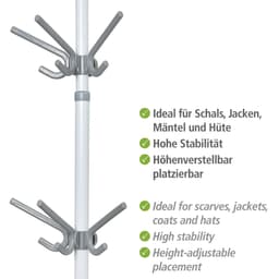 Wenko Kleiderhaken Modell Herkules | Grau