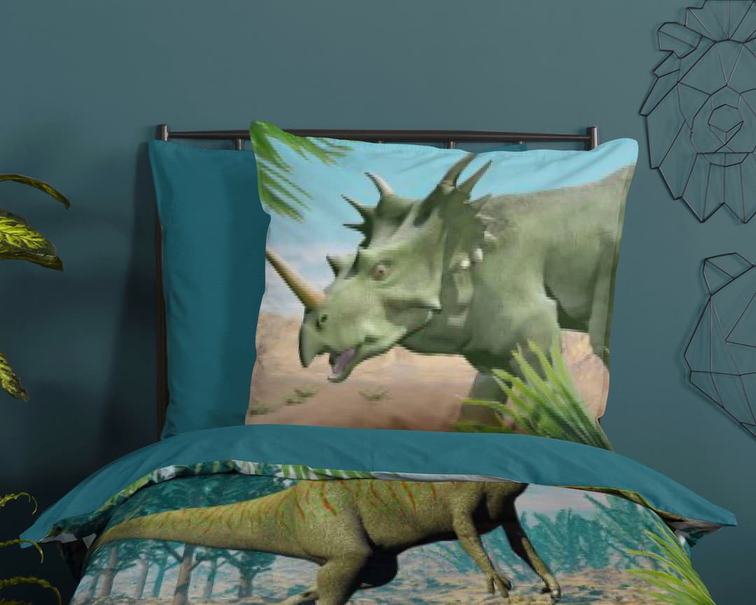 good morning Babybettwäsche Dino | Mehrfarbig