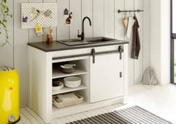 Home affaire Spülenschrank Sherwood | Weiß