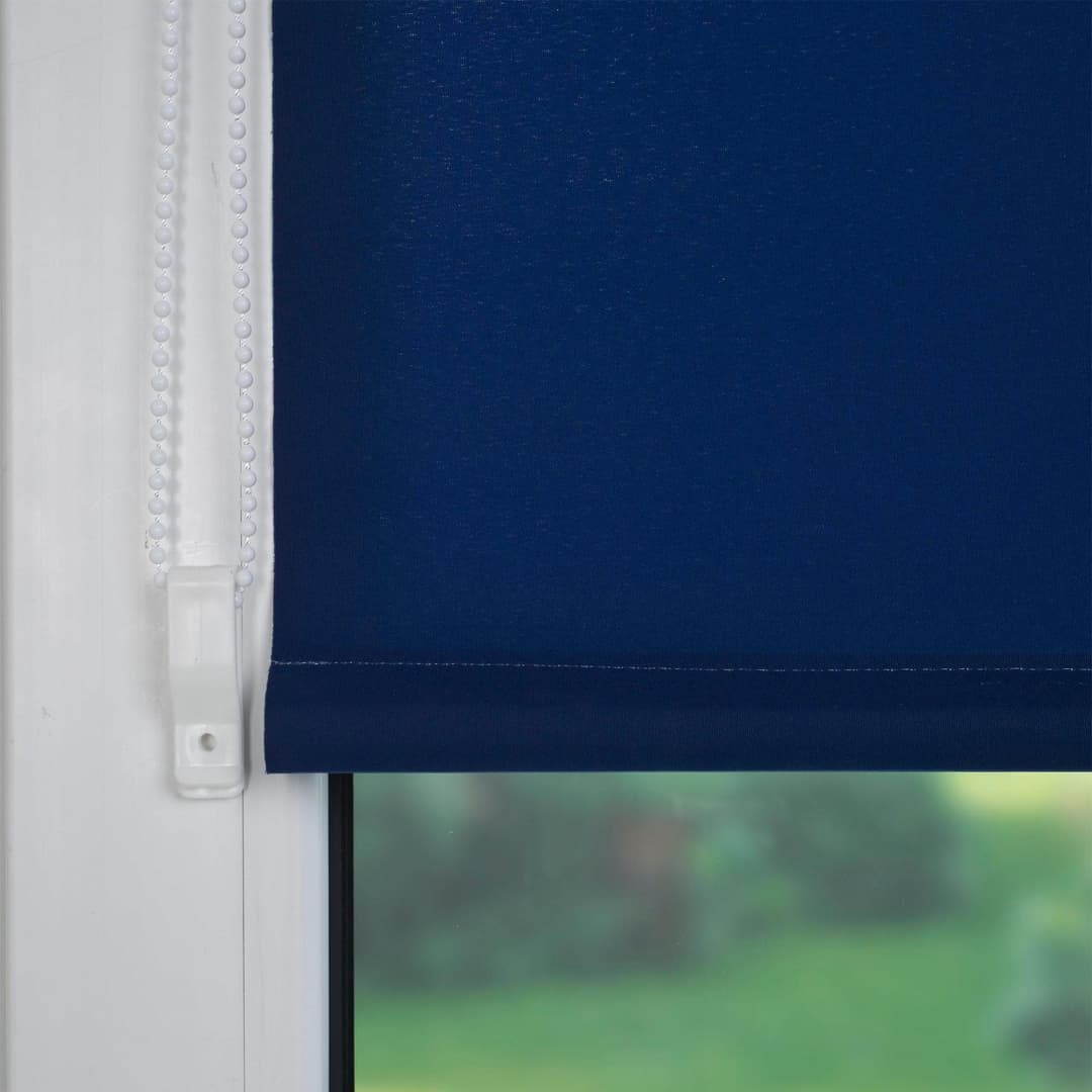 Seitenzugrollo Klemmfix | Blau