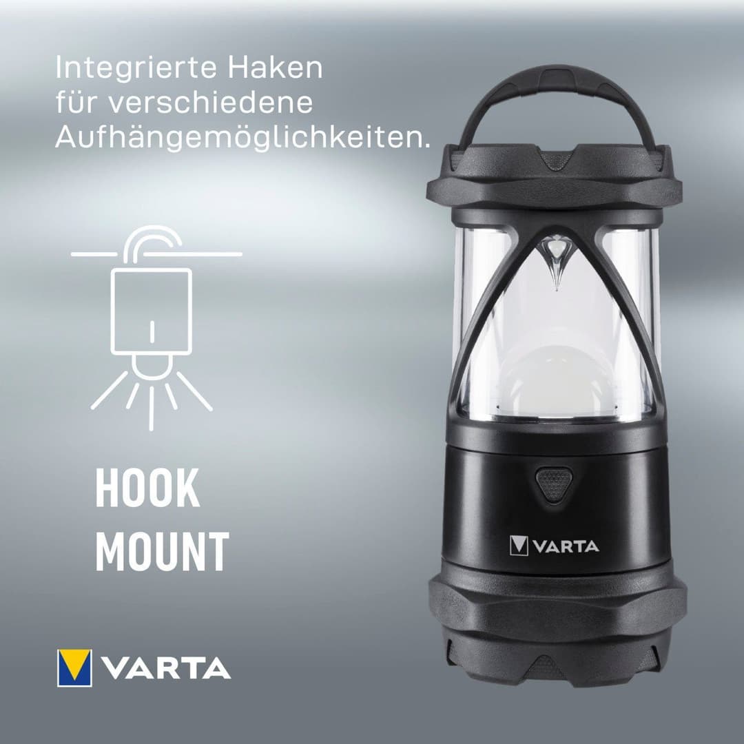 VARTA Laterne Indestructible L30 Pro COB LED | Schwarz