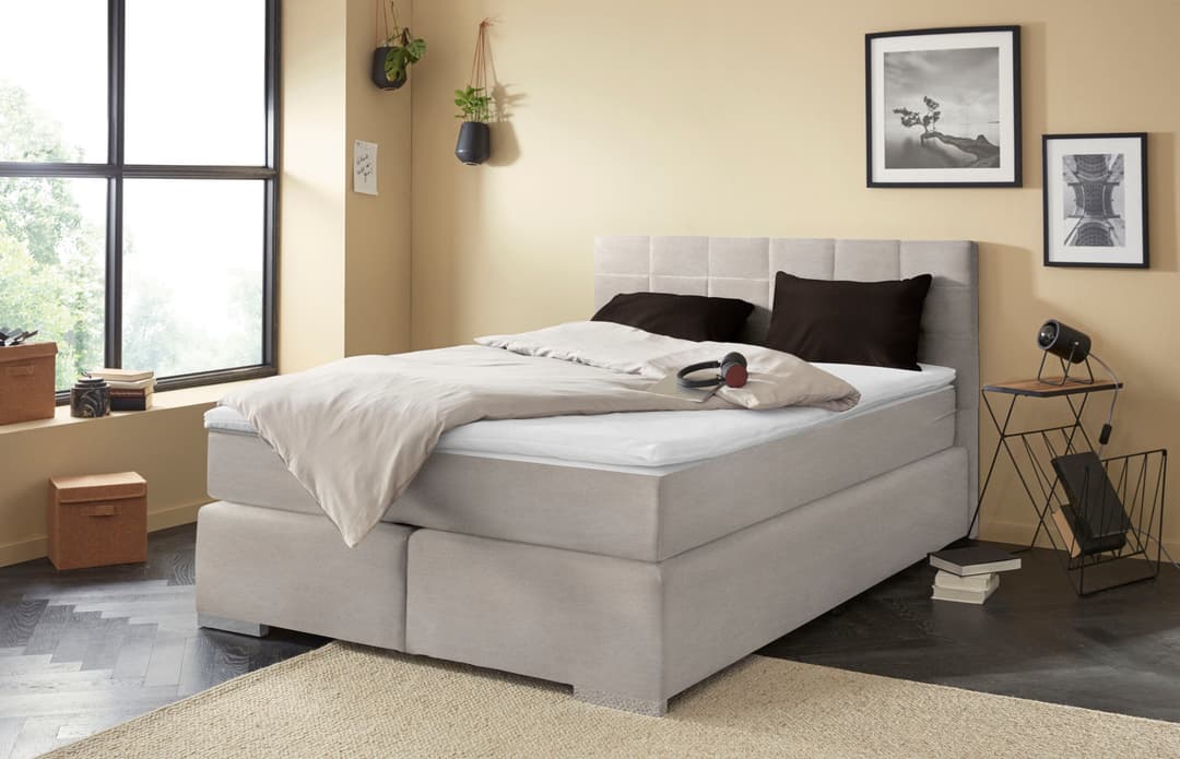 COTTA Boxspringbett Simba | Grau