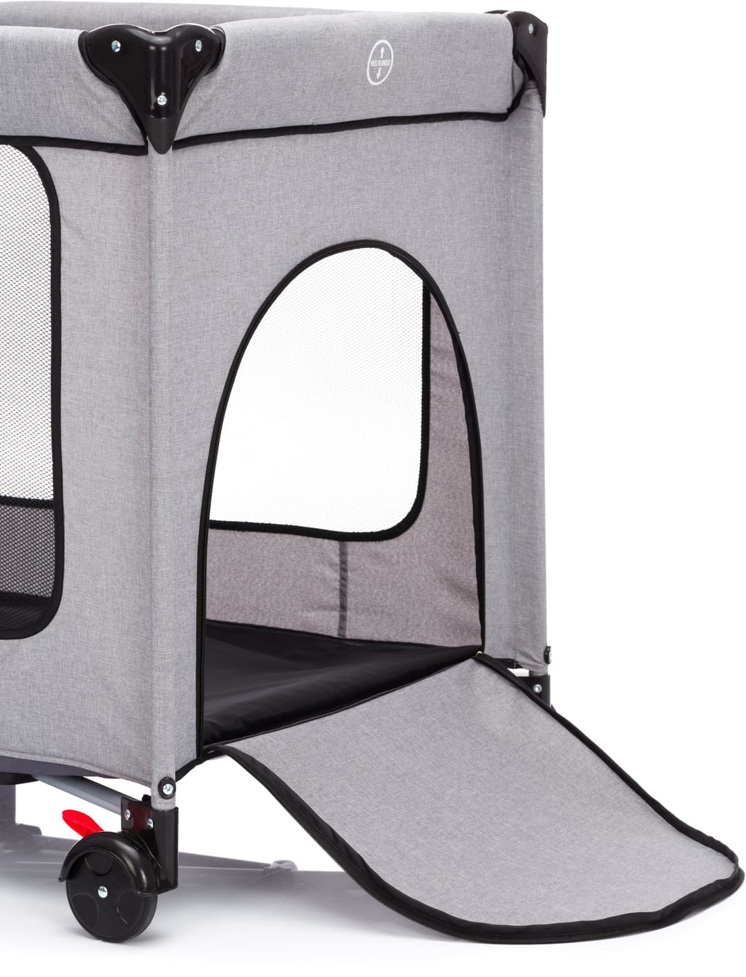 Fillikid Baby-Reisebett Standard grau melange | Grau