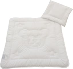 Dreams Steppbett + Kopfkissen Teddybär | Weiß